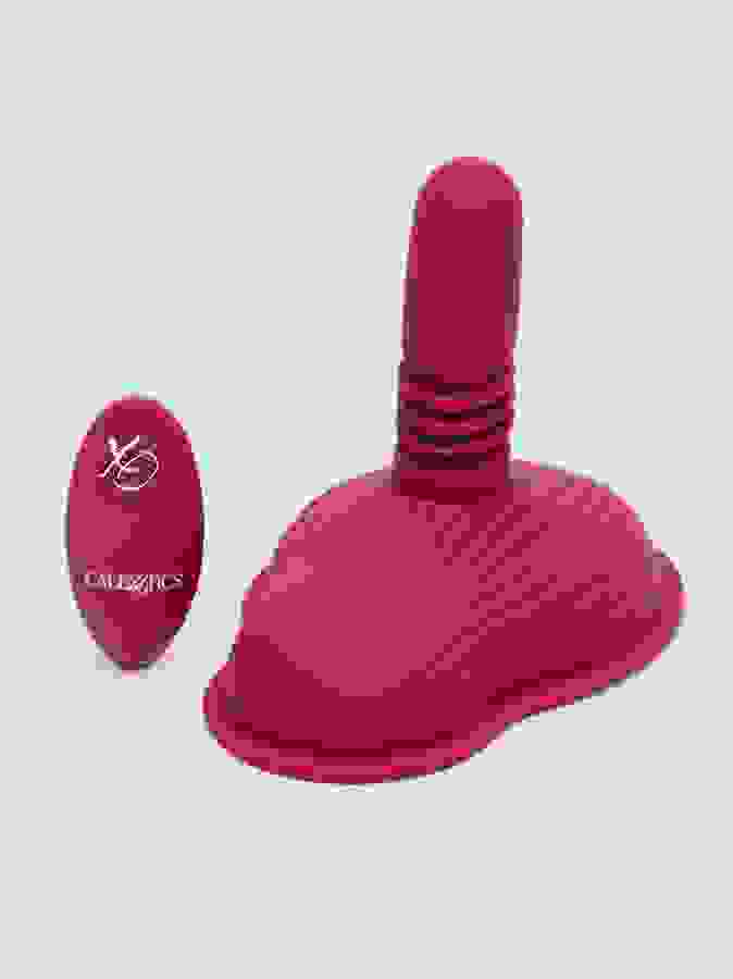 Dual Rider Thrusting and Grinding Pleasure Vibrator, Red, hi-res